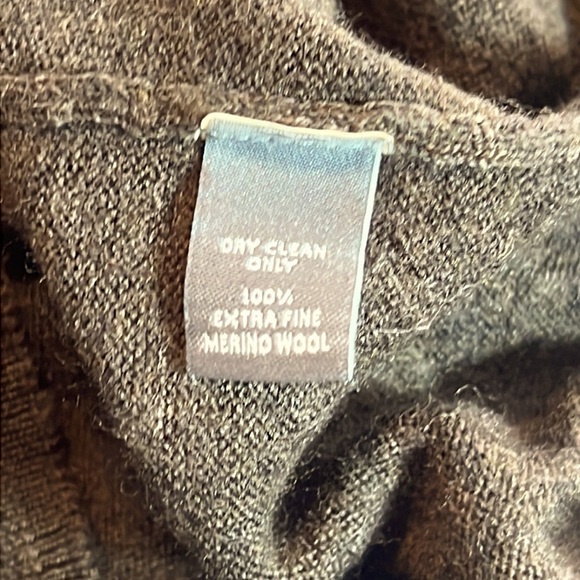 BONOBOS 100% MERINO WOOL SWEATER SZ XS BROWN VERY SOFT UNISEX - Picture 6 of 6